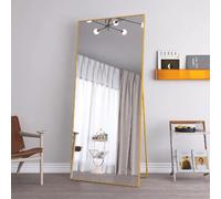 Miroir corps complet - Superaly - 180×80cm - avec cadre en alliage d'aluminium - Or