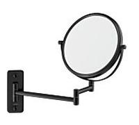 Miroir cosmétique Duravit D-Code 0099124600, grossissement x3, 203 x 310 mm, noir mat