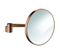 Miroir cosmétique Grohe Selection 41077DL0, grossissement x7, fixation murale, sans éclairage, finition brossée « coucher de soleil chaud »
