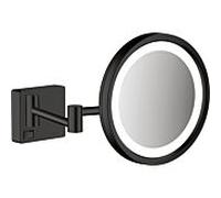 Hansgrohe AddStoris miroir cosmétique 21.7x21.7 cm arrondi avec éclairage noir 41790670