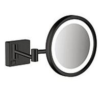 Hansgrohe Miroir cosmétique AddStoris arrondi 21,7 x 21,7 cm éclairage noir 41790670