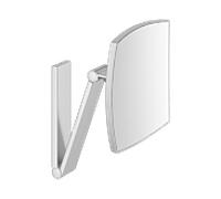Miroir cosmétique Keuco iLook_move 17613170000, grossissement x5, fixation murale, 200 x 200 mm, finition aluminium