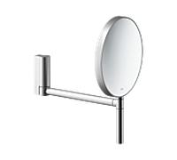 Miroir cosmétique Keuco Plan 17649170002, grossissement x5, Ø 193 mm, sans éclairage, finition aluminium