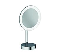 Miroir cosmétique LED Kludi VELA R 5899505F, grossissement x3, sur pied, chromé