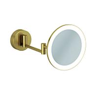 Kludi Vela R miroir cosmétique 20.2x20.2 cm arrondi avec éclairage doré 58995N0W