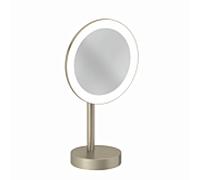 Kludi Vela R miroir cosmétique 20.2x35.5 cm arrondi avec éclairage nickel 58995N5F