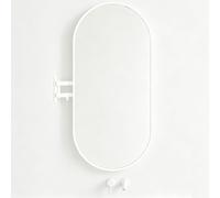 Miroir d'angle pivotant à 360° avec bras télescopique réglable - Idéal pour salle de bain, chambre, entrée, décoration d'hôtel et maquillage - Design peu encombrant