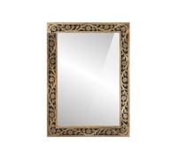 vidaXL Miroir de bain 50x70x2,5 cm bois de manguier massif et verre