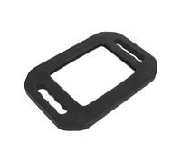 Miroir de Barbier Rectangulaire Noir en Verre avec Bord en Mousse