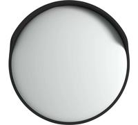 Miroir de circulation convexe extérieur noir Ø 60 cm Polycarbonate