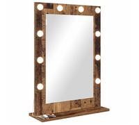 Vidaxl Miroir De Coiffeuse Bois Ancien Bois Massif 70 X 50 X 18 Cm