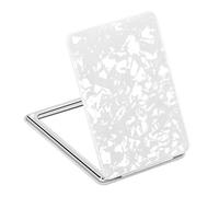 Miroir de courtoisie de voyage compact délicat pour filles, femmes, hommes, miroirs de maquillage pliables sur les 2 côtés pour poche, sac à main, portefeuille, miroir cosmétique grossissant portable