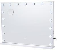 Miroir de courtoisie Hollywood avec éclairage et port USB Type C, fixation murale, 23,6 pouces