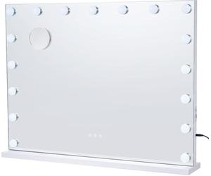 Miroir de courtoisie Hollywood avec éclairage et port USB Type C, fixation murale, 23,6 pouces