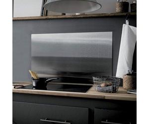 Miroir de cuisine en acier inoxydable, chromé, avec tableau mémo