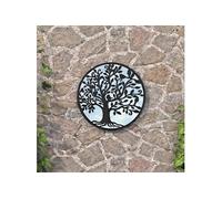 vidaXL Miroir de jardin - Noir 40 cm