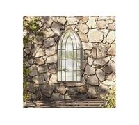vidaXL Miroir Jardin Fer Sable
