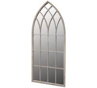 vidaXL Miroir Murale de Jardin Arche Rustique Couloir Terrasse Patio Balcon