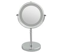 Miroir De Maquillage À Led Lumineux Grossissement Miroir De Maquillage Circulaire Double Face Led 360 Degrés Rotatif Miroir Cosmétique Espelho