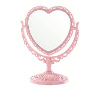 Miroir de maquillage de style Y2K en forme de cœur, miroir de vanité, décoration pour salon, chambre à coucher, salle de bain, maison. Accessoires pour voyages, mariages, fêtes, anniversaires, cadeaux