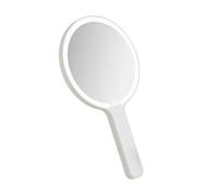 Miroir de maquillage de voyage avec lumière, miroir à main avec 3 modes d'éclairage de couleur, écrans tactiles, miroir de beauté éclairé portable