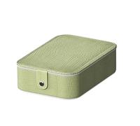 Miroir de maquillage de voyage avec lumière - Sac de rangement pour artiste motif crocodile - Trousse d'accessoires de maquillage, sac de voyage, rangement portable pour artiste, zone séparée, Vert