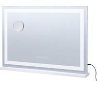 Miroir de maquillage éclairé 3 couleurs avec Bluetooth USB, à poser ou à fixer au mur, 55 cm