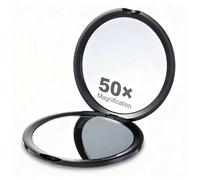 Miroir de maquillage grossissant pliable double face 10x/30x/40x/50x avec lumière, convient pour la décoration de la maison, la salle de bain, la coiffeuse, la chambre, les voyages, le dortoir, excell