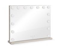 Miroir de maquillage Hollywood - LIVOO - DOS225G - 15 LED - Grand format - Intensité réglable