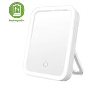Miroir De Maquillage Led Portable Avec 3 Réglages D'éclairage Réglables, 1 Grand Miroir De Courtoisie Éclairé Sans Fil Pour Les Voyages. Multicolore
