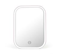 LIVOO Miroir de maquillage lumineux DOS224P LED Sans fil Autonomie 4 h Rose