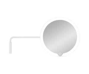 Miroir de maquillage MODO LED, montage mural, grossissement 5 fois, blanc, Blomus