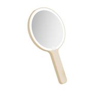 Miroir de poche éclairé pour, maquillage, Round khaki | Miroir de maquillage de avec lumière, écrans tactiles, miroirs LED portables rechargeables pour Application