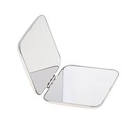 Miroir de Poche en Acier Inoxydable Non Cassable - Miroir Grossissant à Maquillage - Miroir Cosmétique