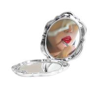 Miroir de Poche Glace Portable À Double Face | Miroir de Maquillage Mini Grossissant Pour Les Femmes Maquillage Vanité Et Beauté De Poche