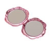 Miroir de Poche Maquillage Double Face Grossissant | Miroir Compact Pliable en Forme de | Accessoire Beauté Portable pour Femmes et Filles pour Voyage et Sac à Main