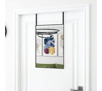 Miroir de Porte Noir 40x60 cm Verre et Aluminium Mural Dressing Entrée vidaXL