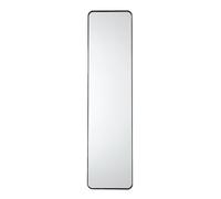 Miroir de Porte Rectangulaire 30x120cm en Verre et Aluminium Noir - GORIS