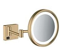 Hansgrohe Miroir cosmétique AddStoris 21,7x21,7 cm arrondi LED x3 Bronze brossé 41790140