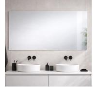 MIROIR DE SALLE DE BAIN 120X70 CM RÉVERSIBLE AVEC CADRE À SUPPORT