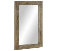 vidaXL Miroir de salle de bain 50x2,5x70 cm bois de manguier massif