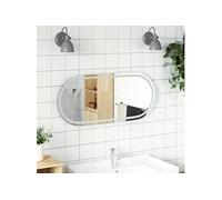 vidaXL Miroir LED - Ovale Salle de bain