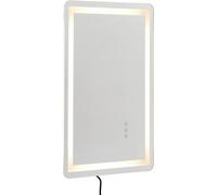 Miroir de salle de bain à LED 3 couleurs anti-buée mural 50 x 70 cm
