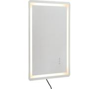 Miroir de salle de bain à LED 3 couleurs anti-buée mural 60 x 80 cm