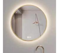 Miroir de Salle de Bain à LED irrégulier, Miroir de lavabo Mural rétroéclairé et éclairé, Miroir antibuée avec capteur Tactile. Trois Couleurs réglables, Convient pour la Chambre à Coucher,