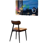 Miroir de salle de bain, haut-parleur Bluetooth, fonction anti-buée, 100 x 70 cm (40 x 28 pouces)