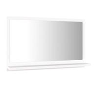 Miroir de salle de bain KIMISS Blanc 60x10,5x37 cm Aggloméré avec étagère et éclairage LED