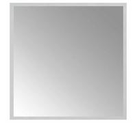 Miroir de salle de bain LED 50 x 50 cm en verre avec protection IP65 étanche, interface USB, épaisseur 4 mm, montage mural pour salle de bain, maquillage, rasage et décoration avec éclairage
