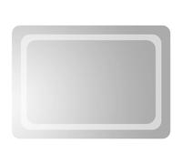 Miroir de salle de bain LED 50 x 70 cm en verre avec protection étanche IP65, interface USB, crochet de montage mural, pour salle de bain, maquillage, éclairage, miroir cosmétique