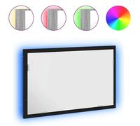 Miroir de salle de bain LED - vidaXL - bois d'ingénierie - chêne noir - montage mural - 55 x 33 cm 676sna91a